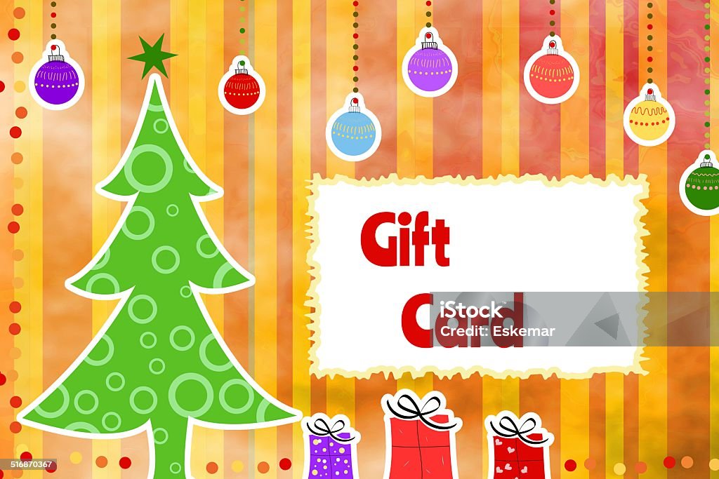 gift card Gift Certificate or Card stock illustration