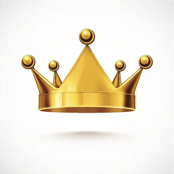 Vector illustration of Isolated Crown