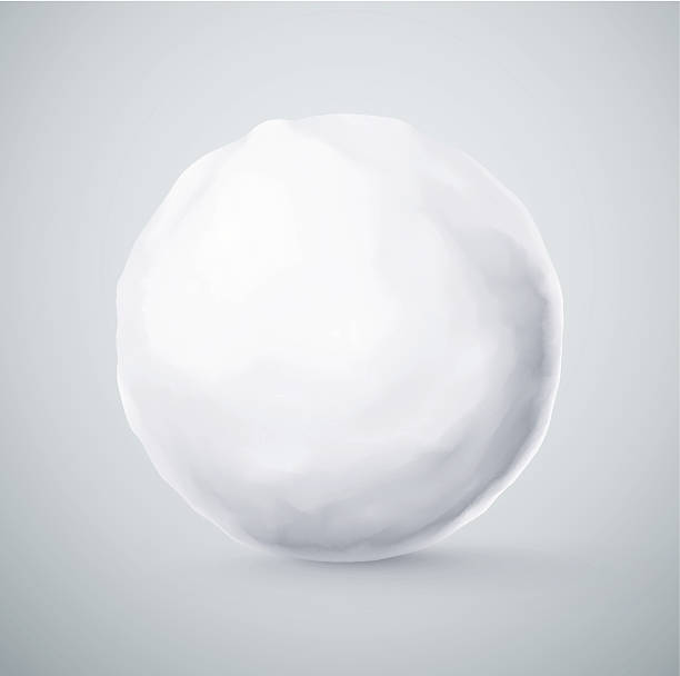 Isolated Snowball Isolated snowball closeup. Illustration contains transparency and blending effects, eps 10 snowball stock illustrations