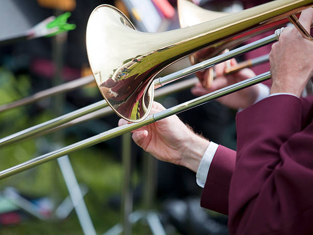 istock Trombone Players in a Brass Band 516872305