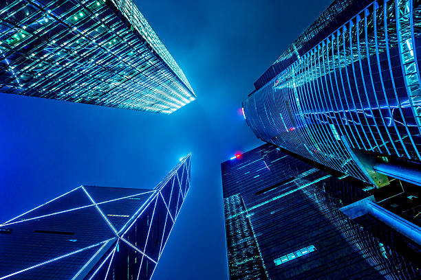 istock Hong Kong financial district at twilight 516876313
