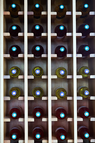 istock shelves with wine bottles at  cafe 516877855
