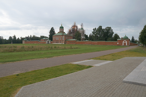 View on Spaso-Borodinskiy Women's monastery in Borodino, Moscow region, Russia.