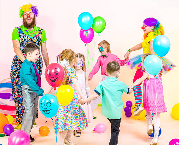 istock Children's Party. Happy Round Dance 516892816