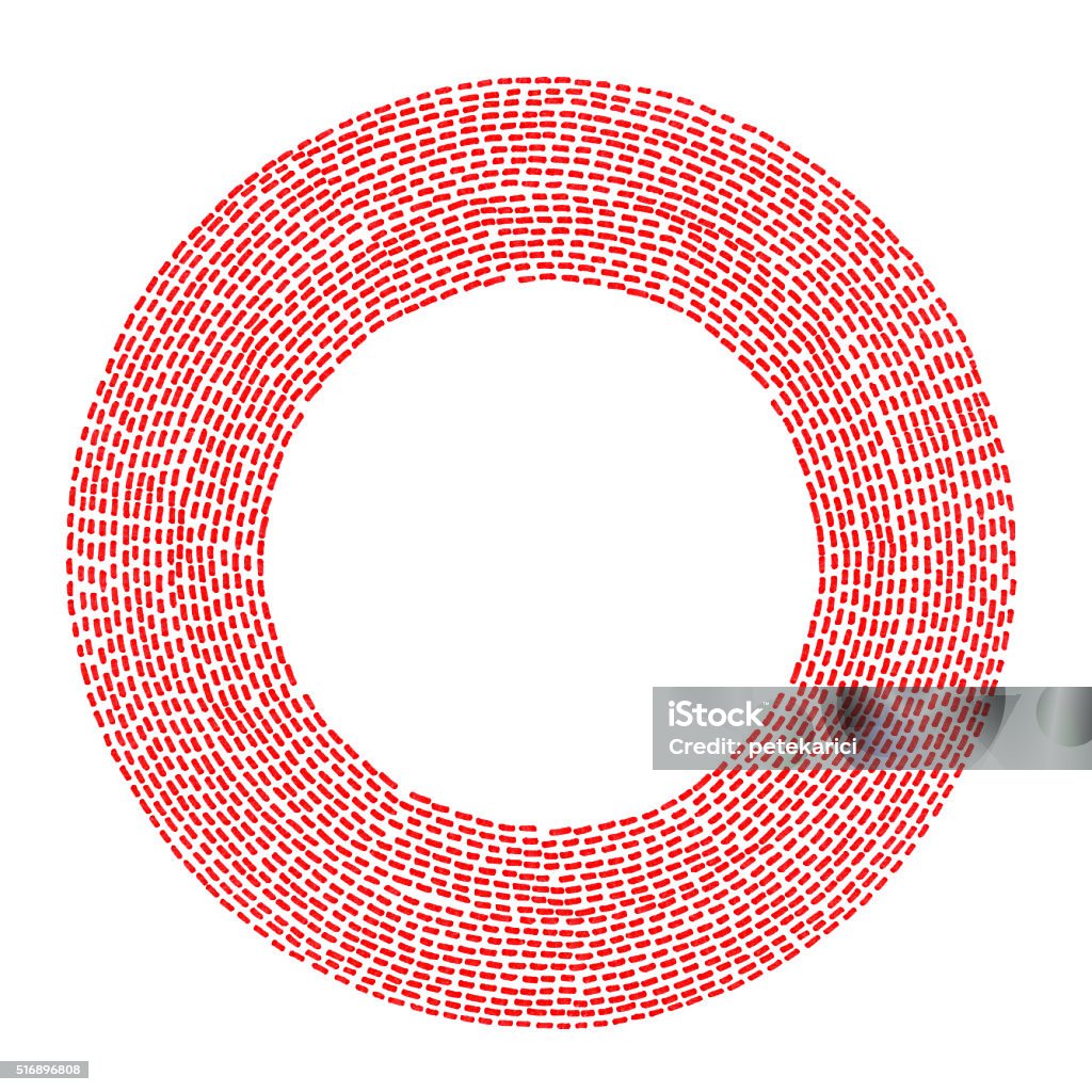 Loop Red Circle (Clipping Path) High resolution, you can separate easily from the background, clipping path included. Sumi Circle stock illustration