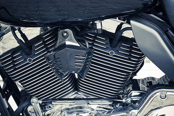 istock Motor bike detail engine background 516897736