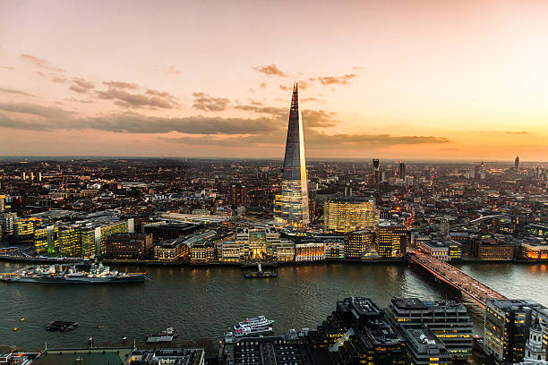 istock View on London at sunset, vibrant sky. 516900388