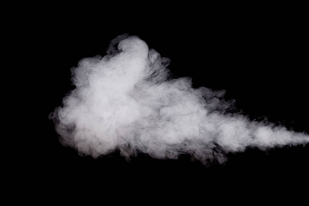 ホワイトスモーク - smoke condensation fumes isolated ストックフォトと画像