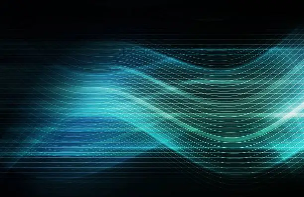 Modern Digital Soundwave Futuristic Abstract Concept