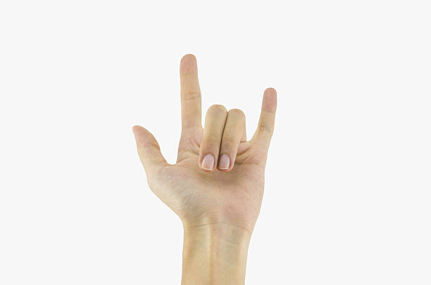 istock Female hand on the isolated background 516916809