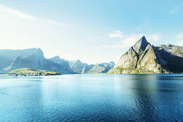 istock spring sunset - Reine, Lofoten islands, Norway 516920782