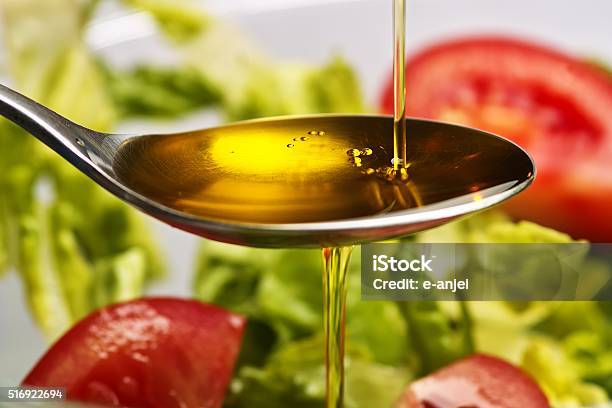 Olive Oil Spoon Stock Photo - Download Image Now - Cooking Oil, Essential Oil, Olive Oil