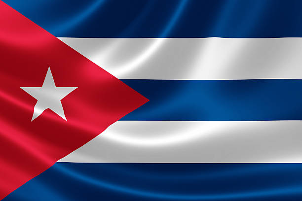 Close Up of Cuba's Flag