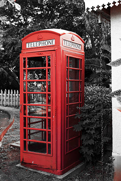 istock the ancient traditional red phone booth, callbox. Mauritius 516930486