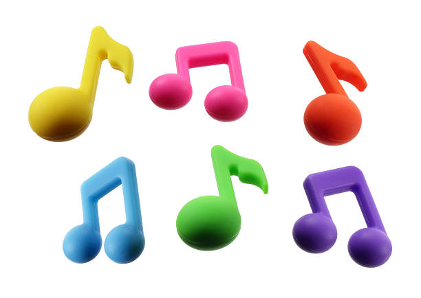 Musical Notes Musical Notes on White Background musical note photos stock pictures, royalty-free photos & images