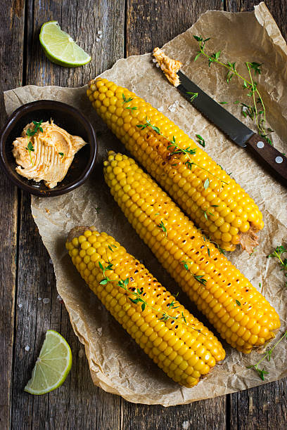 istock Grilled corn with garlic and chili butter 516932226