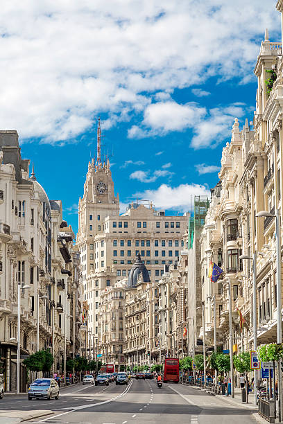 Madrid downtown stock photo