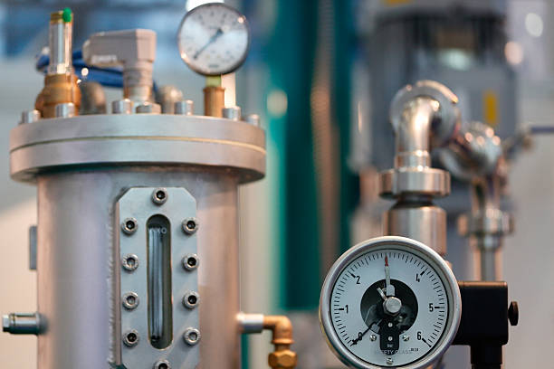 istock industrial equipment with pressure gauge 516933204