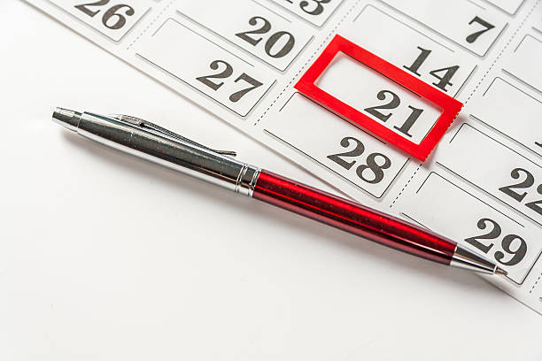 istock Pen And Important Date On Calendar 516933300