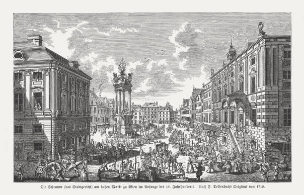 istock Vienna in the early of the 18th century, published in 1884 516933562