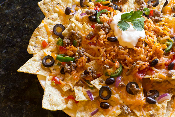 istock Nachos with Rice and Sour Cream 516944855