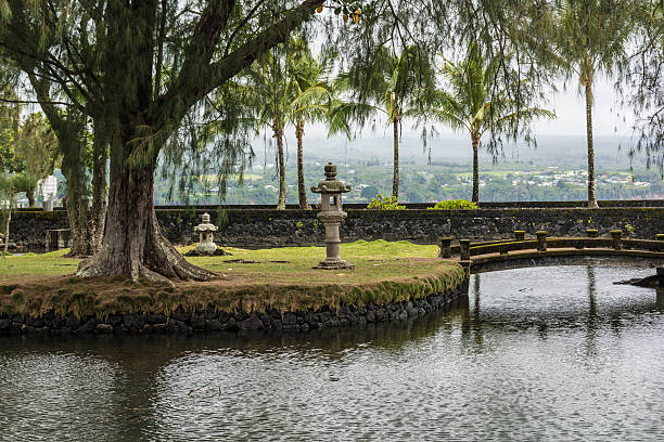 The Gardens in Hilo, Hawaii stock photo
