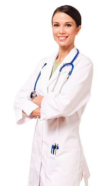 istock Female Doctor on White 516949578