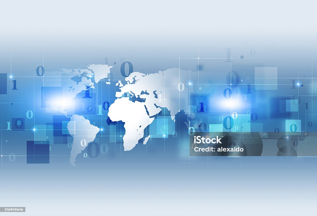 Binary Code Concept Information Background Stock Illustration ...