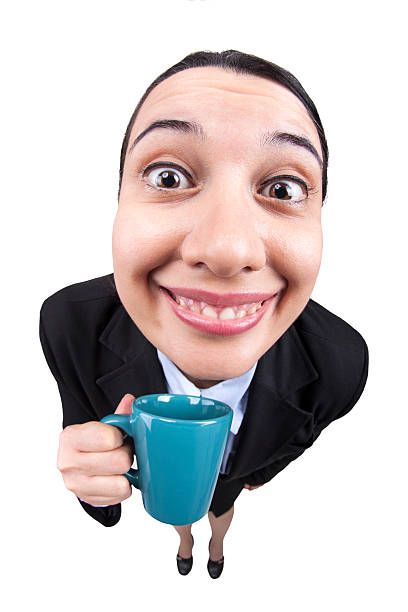 istock Happy Businesswoman Drinking Coffee 516950280