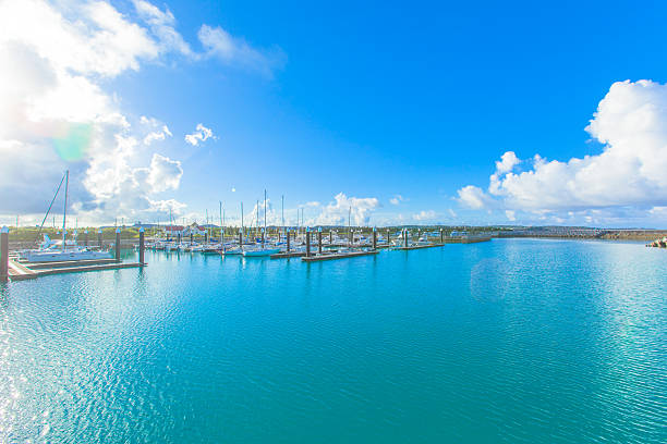 istock Yachts and boats moored in harbor 516950657