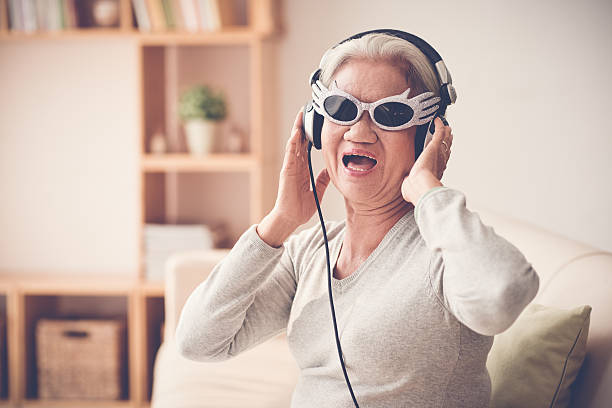istock Mature woman having fun 516951716