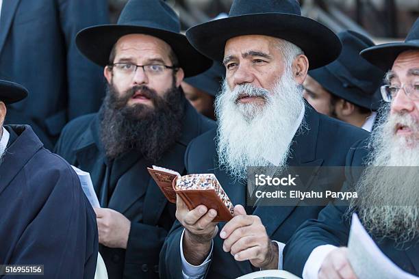 Jewish Emissaries At The Kinus Hashluchim Stock Photo - Download Image Now - Judaism, Meeting, Conference - Event
