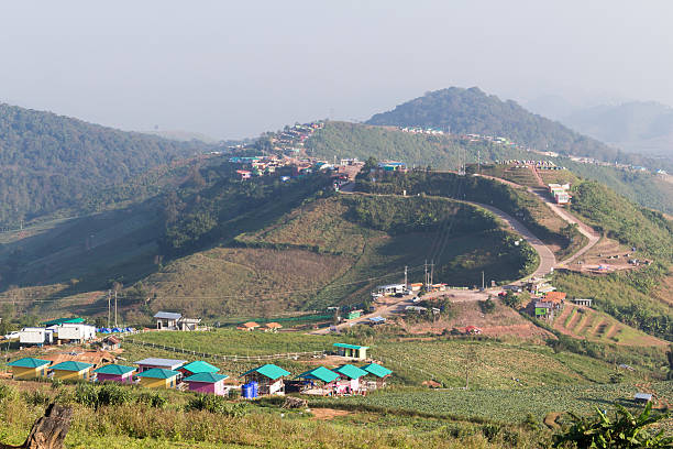 istock Resorts and lodges on the mountain thailand 516957180