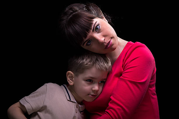 istock Brunette woman and little boy 516958874