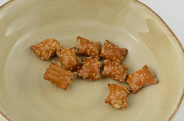 istock Peanut butter pretzel squares in bowl 516960552