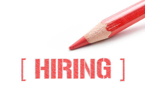 istock Hiring concept. Red pencil on white background 516961004