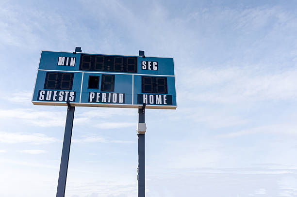 istock Scoreboard at Local Football Field With Copy Space 516961612
