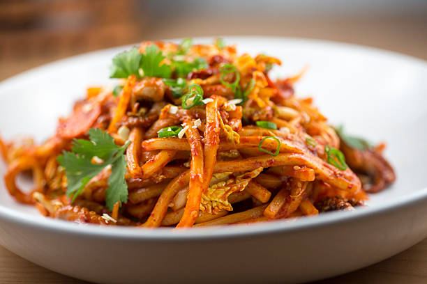 istock Spicy Baby Octopus Stir Fry 516962458