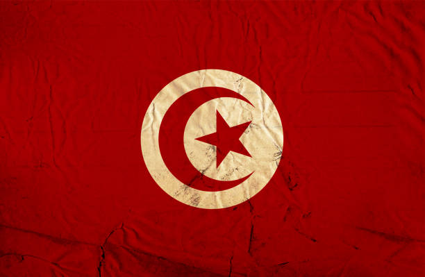 гранж флаг туниса - retrospect стоковые фото и изображения
