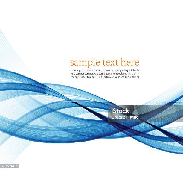 Abstract Vector Background Futuristic Wavy Stock Illustration - Download Image Now - Blue, Squiggle, Abstract