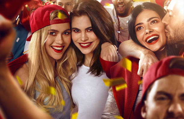 istock Sport fans : Female friends are happy 516980444