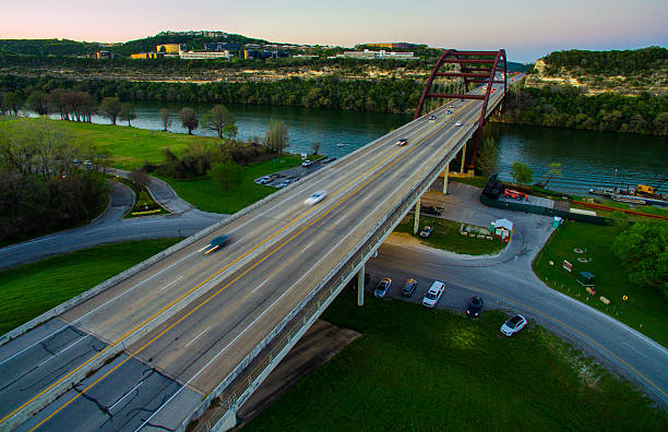 istock Pennybacker Bridge Aerial View over Colorado River Divide 516980586