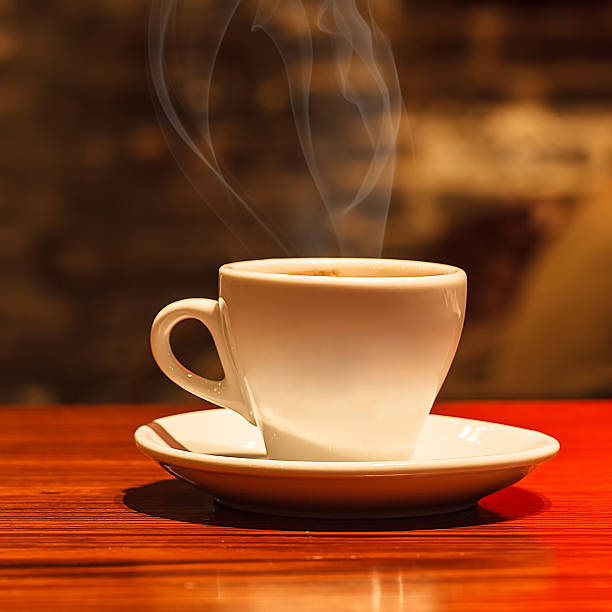cup of coffee with a cigarette