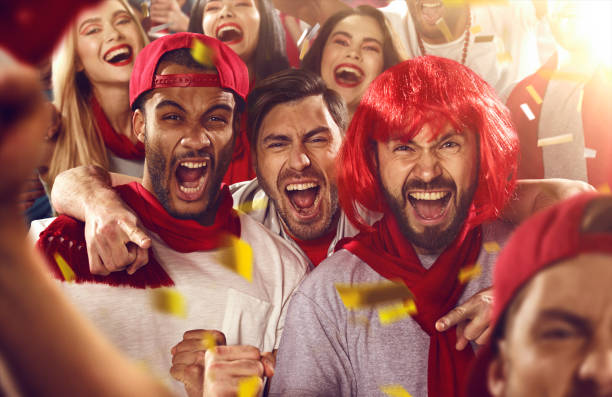 istock Sport fans: Male friends are happy 516981654