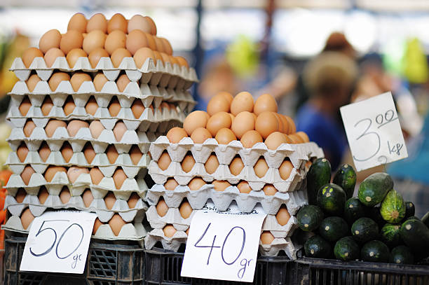 istock Fresh eggs at farmers market 516981899
