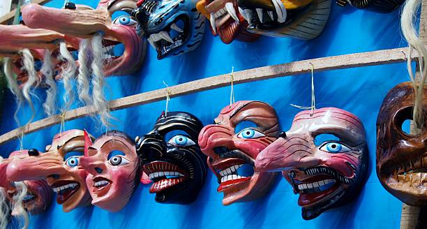 istock Traditional Carnival masks at Paucartambo, Peru 516981963
