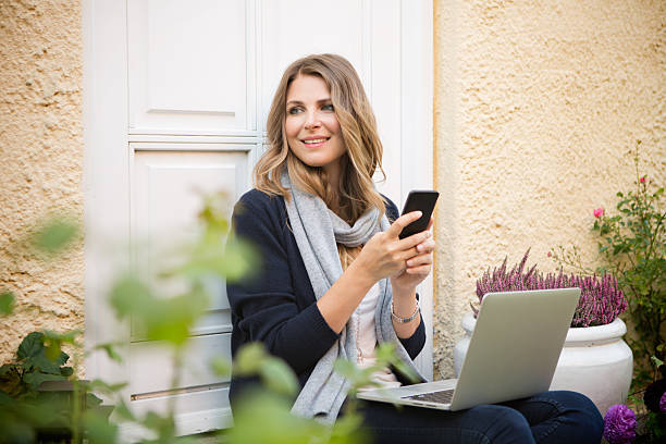 istock Woman in garden. 516982499