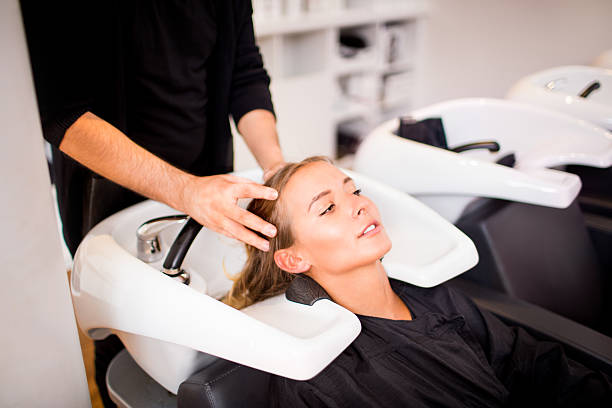 istock Woman in Hair Salon 516983063