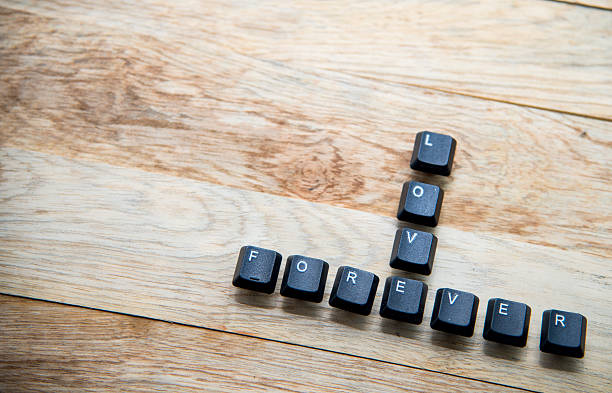 istock Love forever word on the wooden floor4 516983677