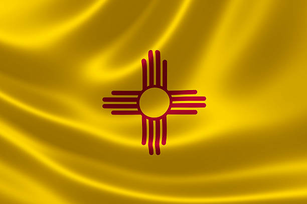 New Mexico State Flag stock photo